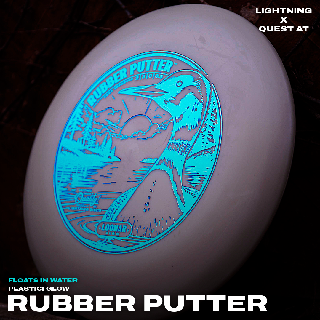 Lightning Loonar Glow Rubber Putter Golf Disc